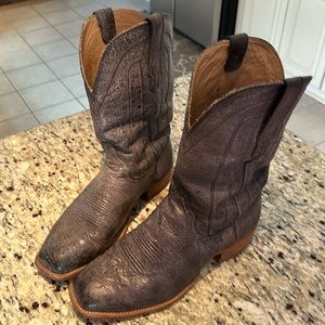 Tecovas smooth ostrich boots
